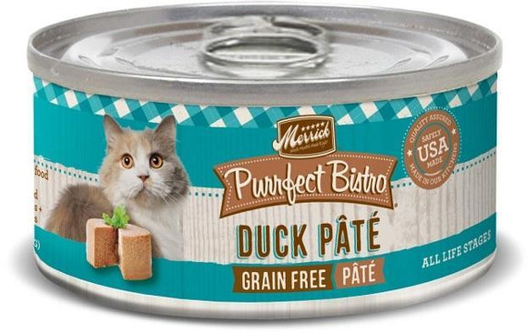 Merrick Purrfect Bistro Duck Pate Grain Free Canned Cat Food