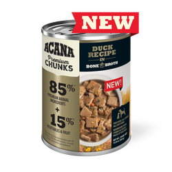 ACANA Premium Chunks, Duck Recipe in Bone Broth Wet Dog Food